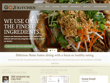 Tablet Screenshot of gojikitchen.com